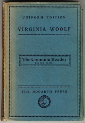 Item #000144 THE COMMON READER SECOND SERIES. Virginia WOOLF
