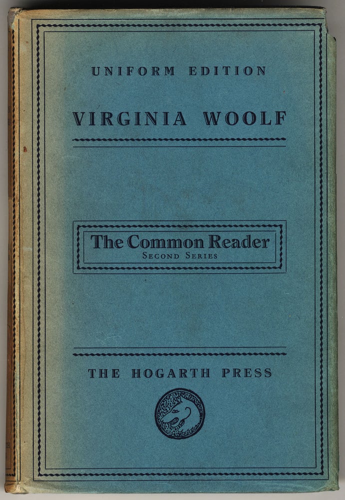 Item #000144 THE COMMON READER SECOND SERIES. Virginia WOOLF.