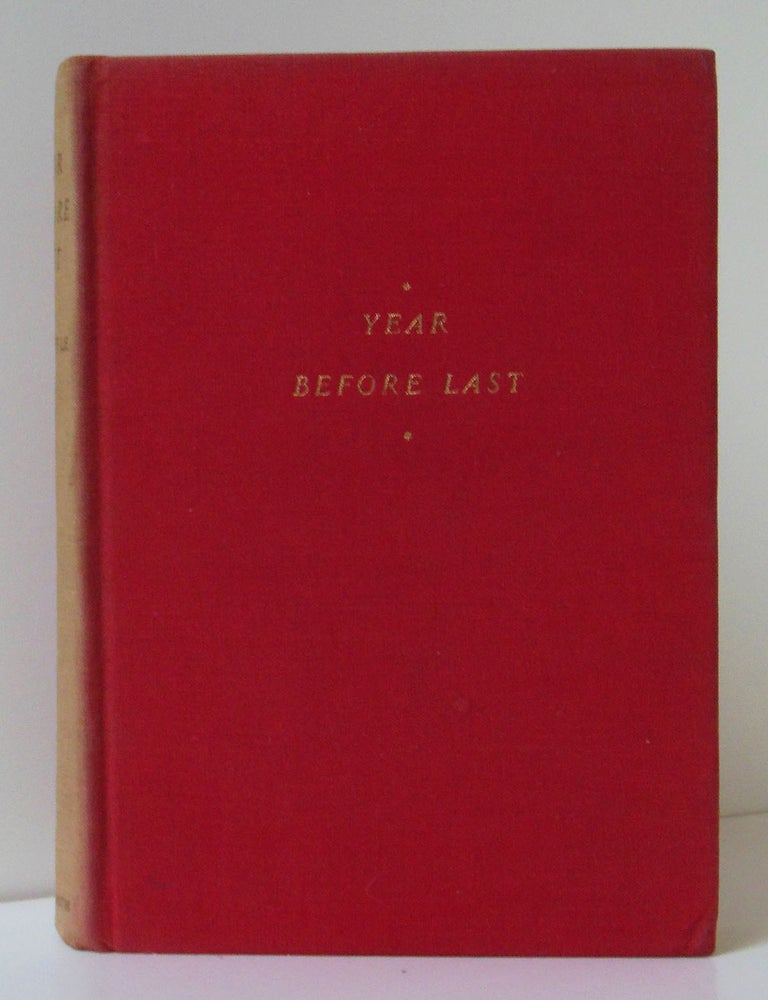 Item #302 YEAR BEFORE LAST. Kay BOYLE.