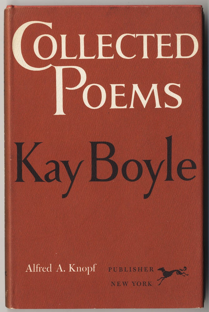 Item #308 COLLECTED POEMS. Kay BOYLE.