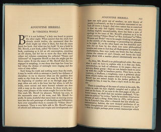 "Augustine Birrell," contained in THE YALE REVIEW A NATIONAL QUARTERLY.