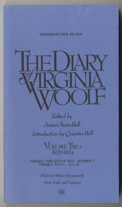 Item #451 THE DIARY ... VOLUME TWO: 1920-1924. Virginia WOOLF