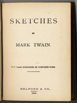 SKETCHES BY MARK TWAIN.