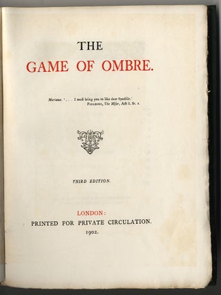 THE GAME OF OMBRE.