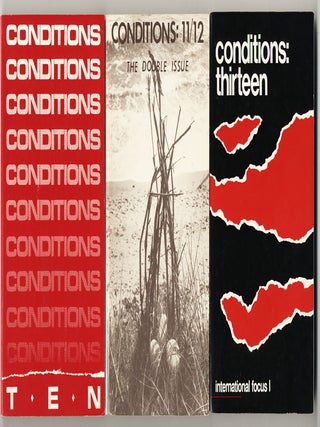 CONDITIONS: A Magazine of Writing by Women with an Emphasis on Writing by Lesbians. Issues 1&ndash;17 (Complete Run in 16 Volumes).