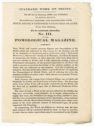 CURTIS'S BOTANICAL MAGAZINE: Or, Flower-Garden Displayed. No. XIII, New Series. January 1, 1828.